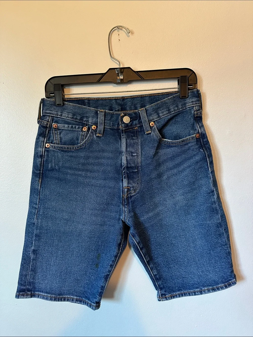 Levi Strouse & Co. Classic 501 Dark Blue Denim Shorts Men's S